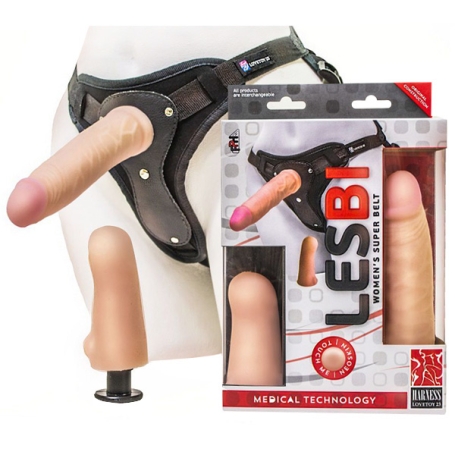 Страпон Double Harness - 2 насадки