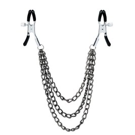 Зажимы на соски Notabu с тройной цепочкой