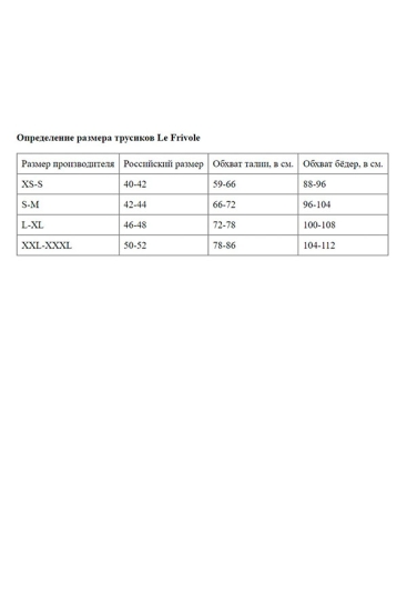 Трусики Le Frivole 06850