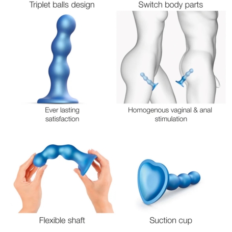 Фаллостимулятор Strap-On-Me Dildo Plug Balls